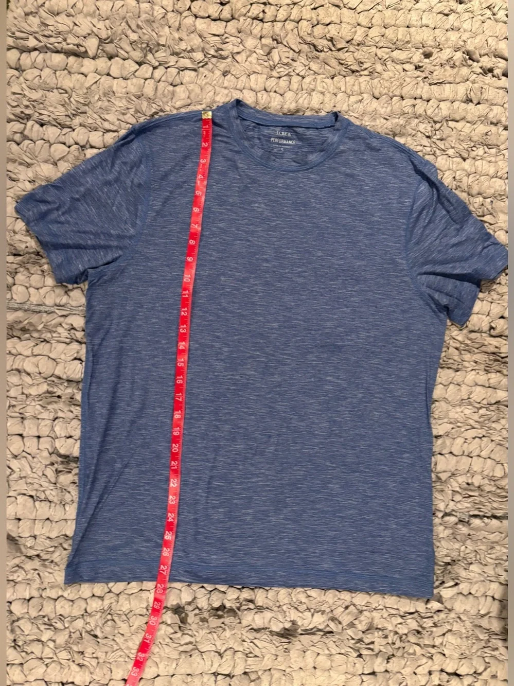 J Crew Performance Crew Neck T-Shirt - Heather Blue